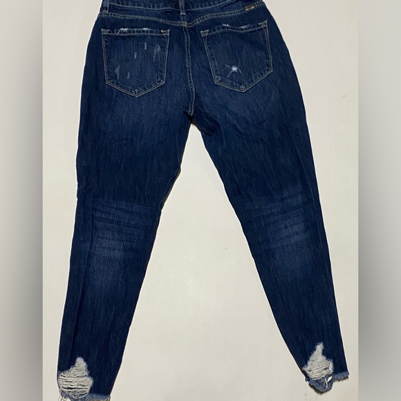 Kancan Size 5 / 26 Distressed Jeans Worn 1X - Picture 3 of 10
